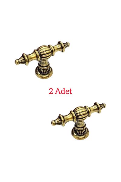 ARON (2 PCS) Island Rustic Knob Handle (ANTIQUE YELLOW) TV Unit Nightstand Dresser Console Kitchen Cabinet Handle