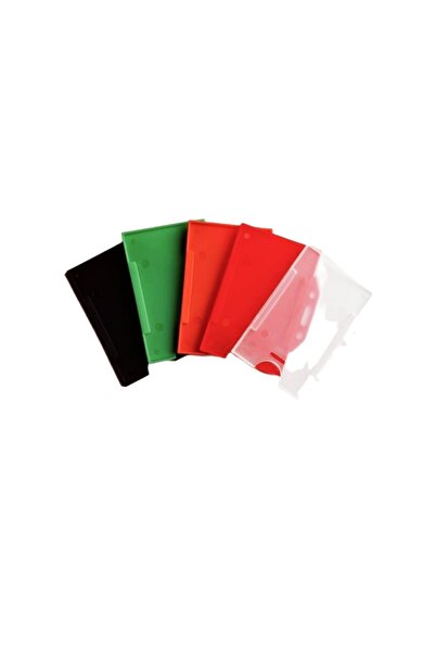 DODO BONE Name Badge Plastic Card Holder Colorful Case of 5