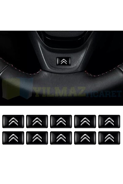 yılmazetic Citroen Logo Direksiyon Jant Vites Torpido Damla Etiket Silikon Ot...