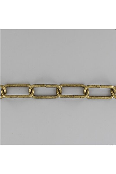 Etsylight Avize Zinciri, Metal Zincir, Toptan Zincir ( 3 Metre ) Antik Sarı Renk