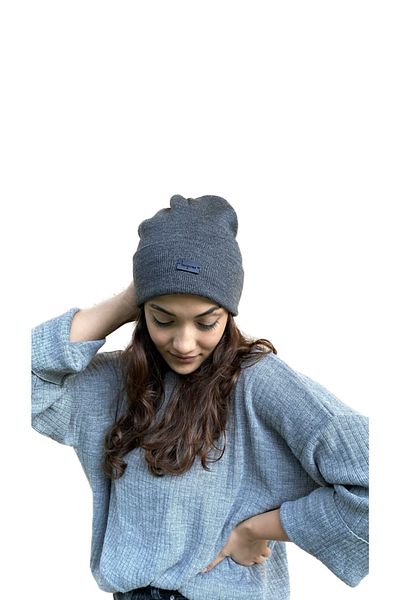 laviyonsa Basic Double Layer Thick Embroidered Beret