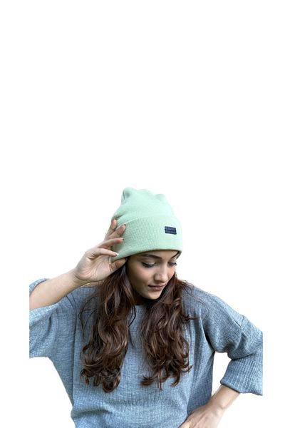laviyonsa Basic Double Layer Thick Embroidered Beret