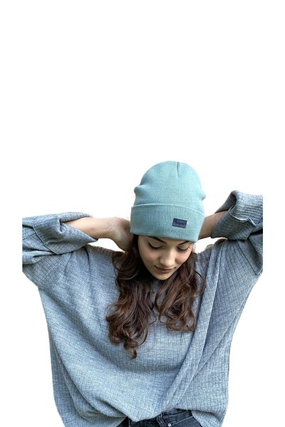 laviyonsa Basic Double Layer Thick Embroidered Beret