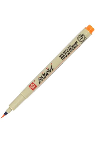 Sakura Pigma Brush Pen Orange 5