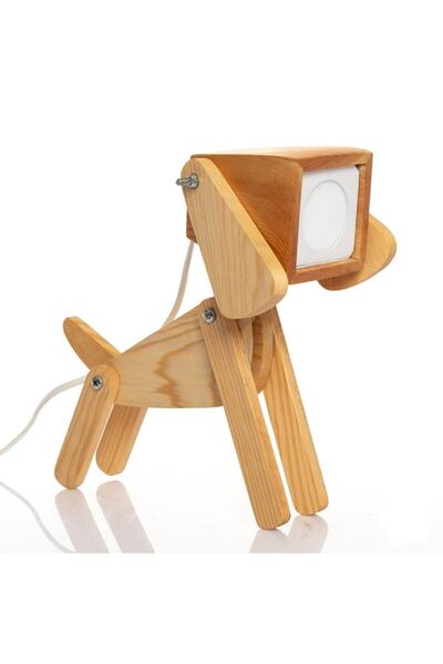 hü ma tasarım ve aksesuar Çocuk Genç Odası Için Köpek Doğal Ahşap 3d Puzzle A...