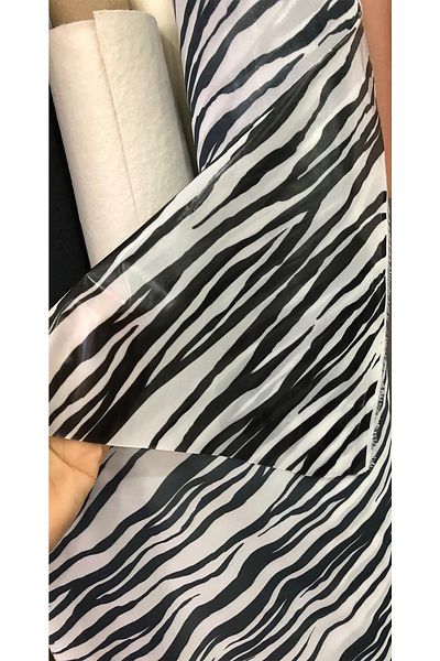turkanlarhome Αδιάβροχα υφάσματα με μοτίβο Zebra (ομπρέλα, αδιάβροχο, κάλυμμα καροτσιού, κουρτίνα μπάνιου κ.λπ.)