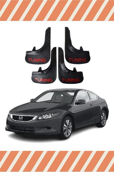 ATALAY TİCARET Hg Honda Accord 2008-2012 Tuning Written 4-Piece Dust Cover Mudguard Mudguard