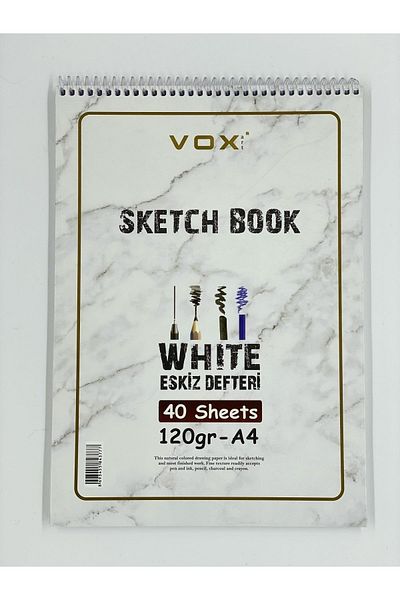 VOX Sketch Drawing Notebook A4 120 Gr 40 Sheets