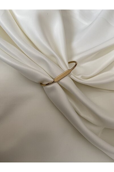 efyaksesuar Gold Color Spotify Handcuff Bracelet