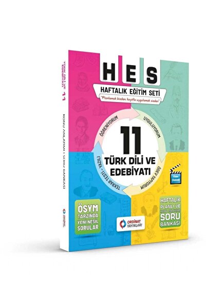 ordinat yayınları 11.sınıf Türk Dili Ve Edebiyatı Set (hes Serisi)