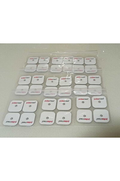 Pulsemed -- Tens Cihazı Çıt Çıtlı Yedek Elektrot 5x5 Tens Pedi 4 Lü ( 9 Paket )