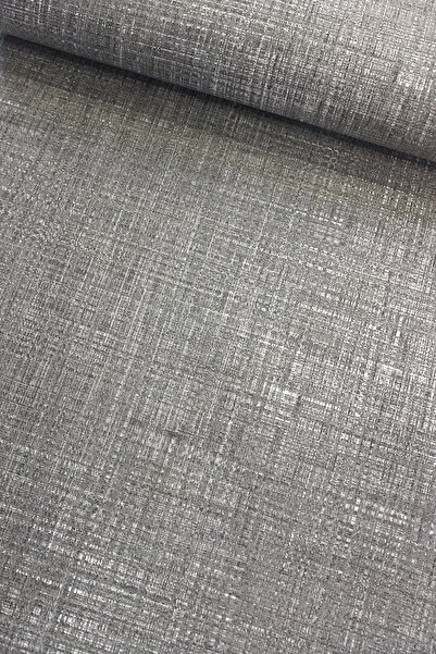 DECO Gri Keten Efekti Nevresimlik Poplin Kumaş