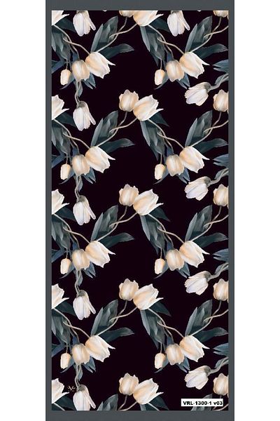 19V69 ITALIA Floral Pattern Pavia Series with Shawl Hanger and Gift Set 90x200 Cm