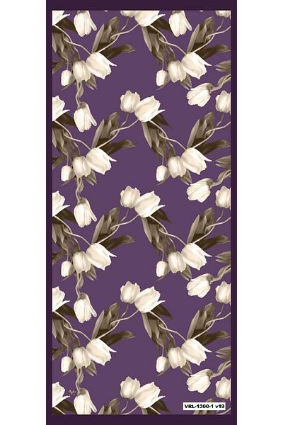 19V69 ITALIA Floral Pattern Pavia Series with Shawl Hanger and Gift Set 90x200 Cm