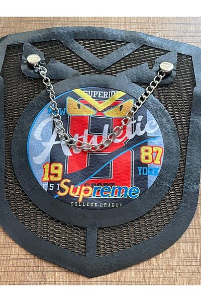 Gönülden Tasarım 18x14 Cm Accesoriu Lanț din plasă din piele Aplicație Patch de armătură