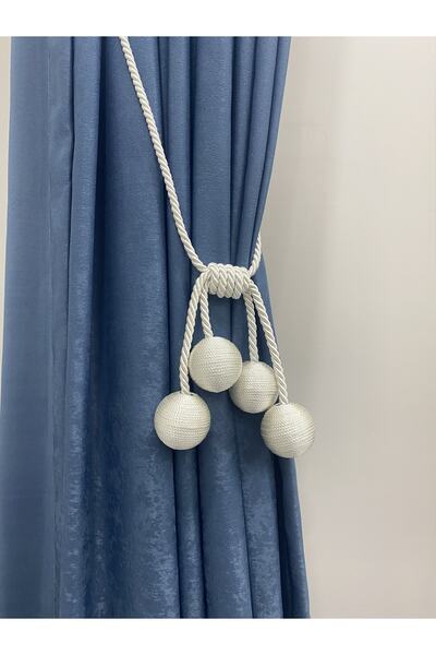 FAONN Modern Sarım 4 Toplu Braçol Kornışe Takmatik Ipli Tavan Perde Aksesuarı Halat Kruvaze Askısı