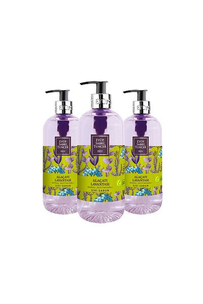Eyüp Sabri Tuncer Düvenci Wholesale Alaçatı Lavender Liquid Soap Set 500 Ml Pack of 3