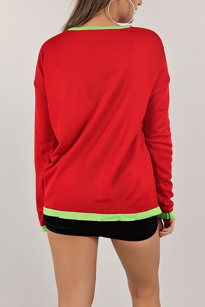 lovebox Women's Red Knitwear Sweater 196442