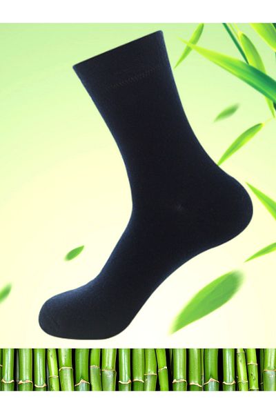 socksbox 6 чифта мъжки първокласни бамбукови безшевни чорапи/40-46/черно-тъмносиньо-опушено