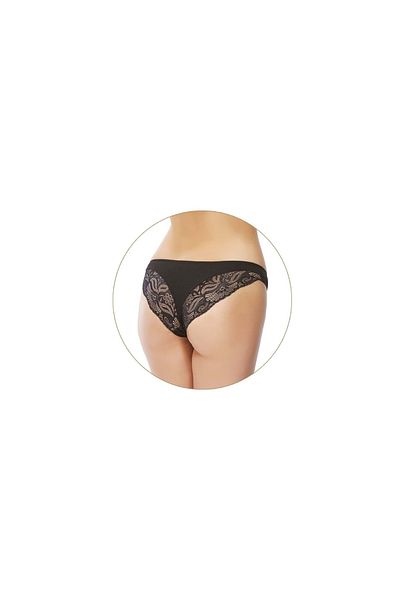 Belinay Women's Black 2-Piece Lace Detailed Slip-panty