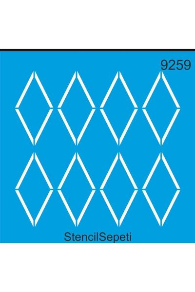 DERYA DESİNG ART Baklava Pattern Stencil Template St9259 20X20 cm