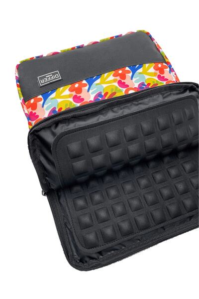 Differ Studio حقيبة كمبيوتر محمول/ماك بوك/كمبيوتر محمول ملونة بنمط ألوان مائية مقاس 13-14 بوصة