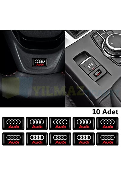 yılmazetic Audi Logo Direksiyon Jant Vites Torpido Damla Etiket Silikon Oto S...