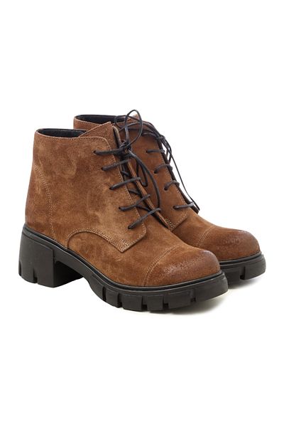John May Γυναικείες μπότες Mar-22k-082-22606 Tobacco Suede - 239