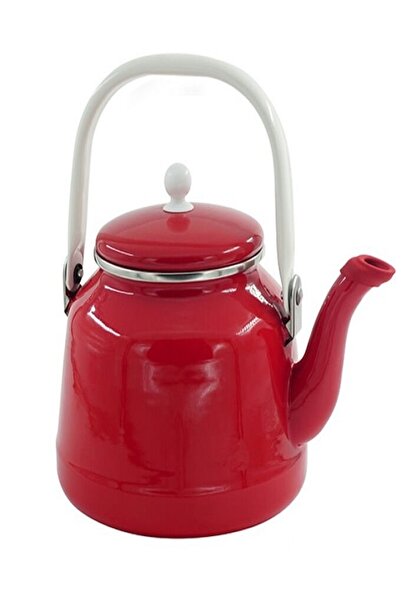 Orcamp Retro Emaye Kamp Çaydanlığı Kırmızı--edonline