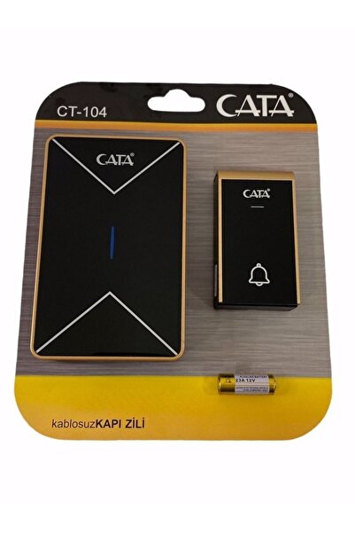 Cata Lüx Model Led Işıklı Kablosuz Uzaktan Kumandalı Kapı Zili Ct-104