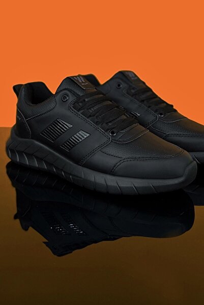 Walky - Jaws Black Ultra Light Comfortable Flexible Men's Casual Sports Sneaker Shoes