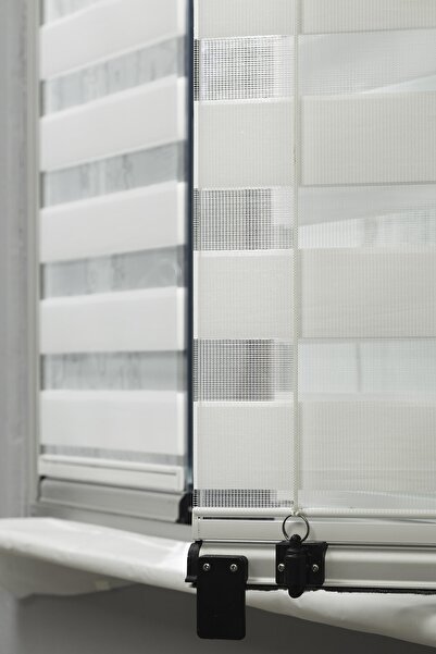 wenthi Beyaz Yapıştırmalı Cam Balkon Perdesi