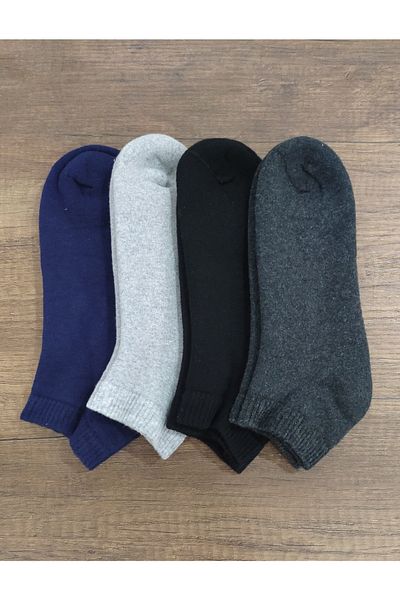 Leement socks 4 ζευγάρια βαμβακερές χειμερινές χοντρές πετσέτες κάλτσες