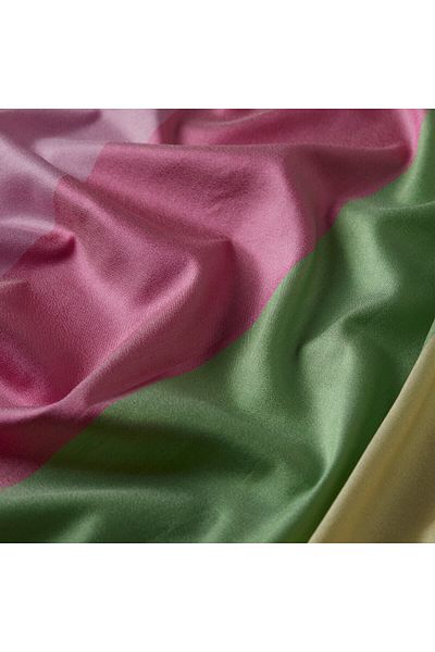 ipekevi Gold Belt Striped Silk Shawl