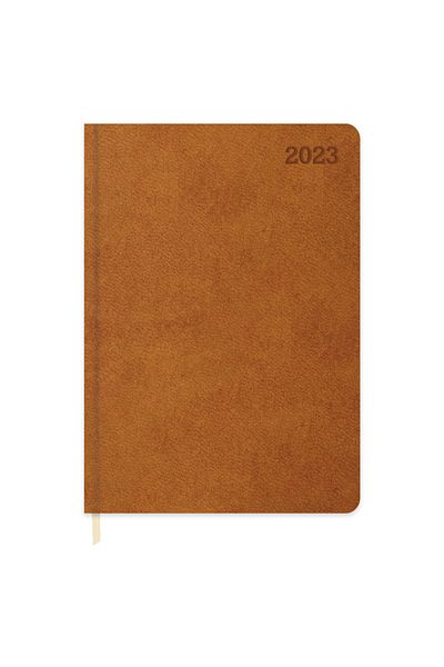KESKİN COLOR Ежедневен дневник от термо кожа 2023 14x20 - кафяв