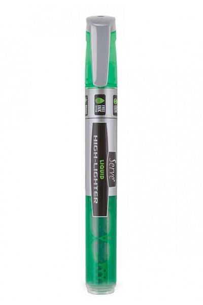 Serve Highlighter Marker Pen Liquid Green