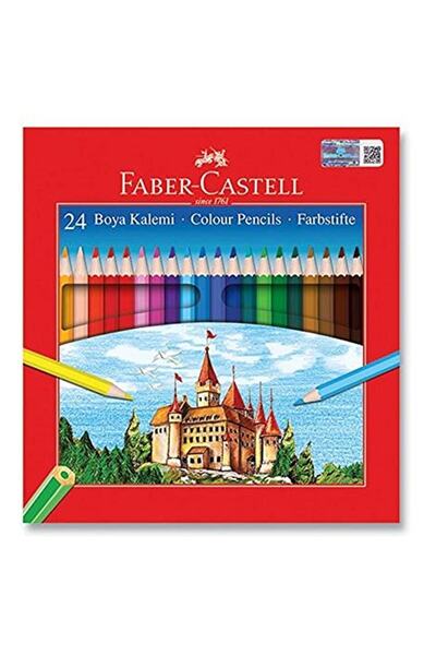 Faber Castell Faber-castell5171116324 Cardboard Box Crayons, 24 Colors