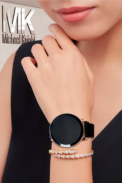 Michael Knight Unisex Women's Men's Wristwatch Touch Magnet Wicker Cord in Special Box