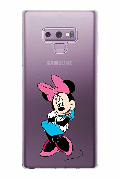PrintiFy Samsung Galaxy Note 9 Kapak Minnie Mouse Tasarımlı Şeffaf Silikon Kılıf
