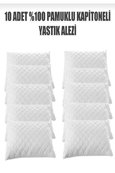 AYHOME 10 Adet Kapitoneli Sıvı Geçirmez Yastık Alezi Yastık Koruyucu Yastık K...
