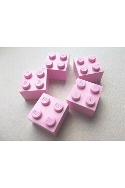 LEGO Aksesuar Custom Moc Creator Brick 2 X 2 Tuğla Açık Pembe 4 Adet Gönderil...