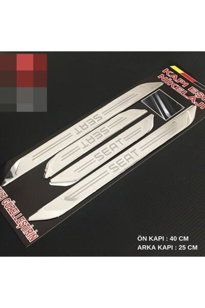 KARA AUTO Seat Alhambra Nikelaj Krom Plastik 4 Parça Kapı Eşik Seti