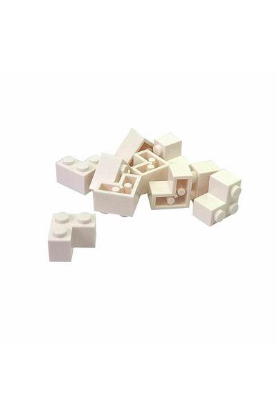 LEGO Accessory Moc Custom Creator Brick Corner 2 X 2 Corner Brick White 4 Pieces to Send