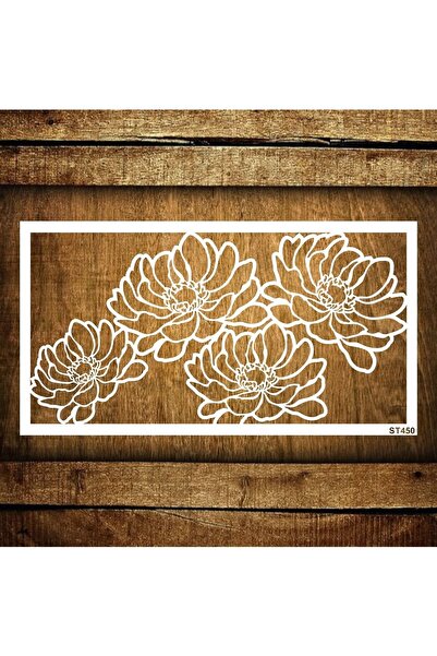 STENCİLTASARIM Cakes Stencil St450 Pasta,kurabiye, Kek Süsleme Şablonları