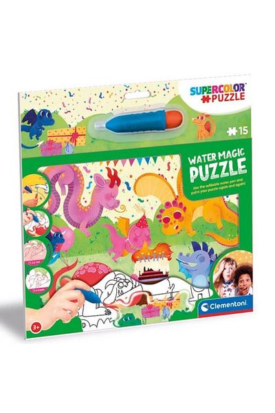 CLEMENTONI - 15 Piece Water Magic Frame Puzzle - Baby Dragons 22245