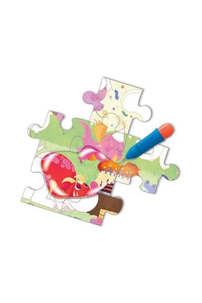 CLEMENTONI - 15 Piece Water Magic Frame Puzzle - Baby Dragons 22245