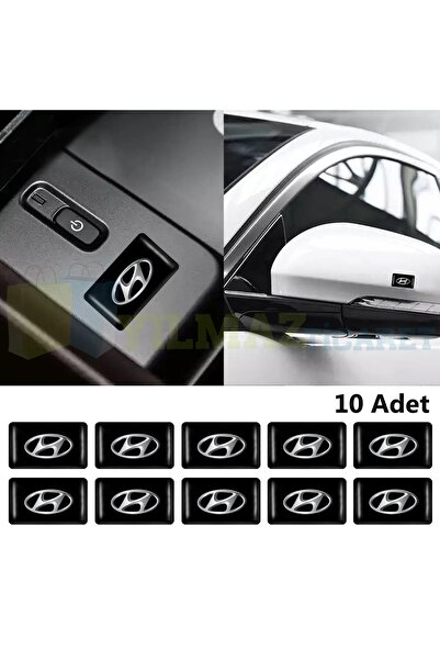 yılmazetic Hyundai Logo Direksiyon Jant Vites Torpido Damla Etiket Silikon Ot...