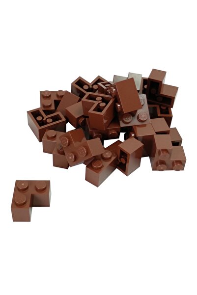 LEGO Aksesuar Custom Creator Brick Corner 2 X 2 Köşe Tuğla Kahverengi 5 Adet ...