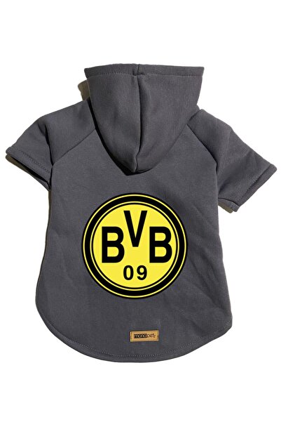 Monopetz سويت شيرت من الصوف بغطاء للرأس ملابس للكلاب والقطط - أنثراسايت بوروس...