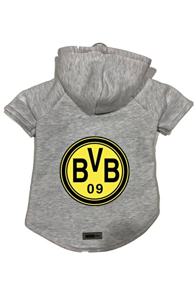 Monopetz سويت شيرت من الصوف بغطاء للرأس للكلاب والقطط - أسود بوروسيا دورتموند...